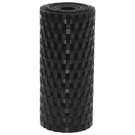 Balkonschermen 5 st 255x19 cm poly rattan zwart 8721012431416 3