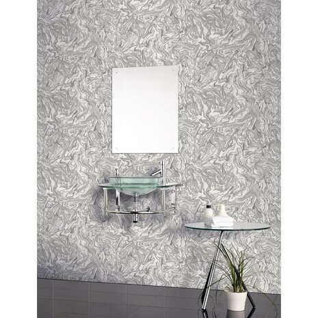 DUTCH WALLCOVERINGS Behang Liquid Marble grijs 5050192693912 3