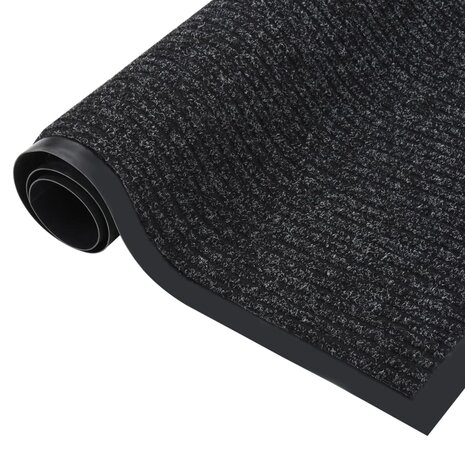 Deurmat 80x120 cm gestreept antraciet 8720286503683 2