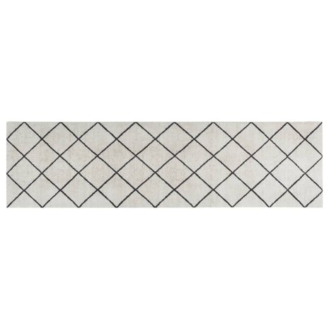Keukenmat wasbaar geblokt 45x150 cm fluweel 8720845917883 2