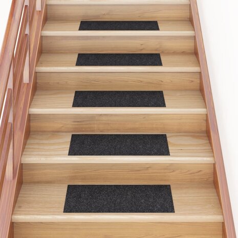 15 st Trapmatten zelfklevend rechthoekig 60x25 cm zwart 8720286512463 1
