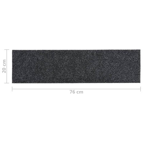 15 st Trapmatten zelfklevend rechthoekig 76x20 cm grijs 8720286512579 7