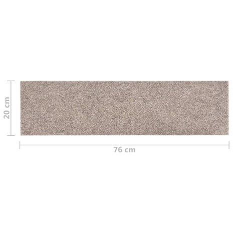 15 st Trapmatten zelfklevend rechthoekig 76x20 cm crèmekleurig 8720286512654 7