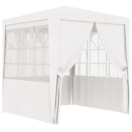 Partytent met zijwanden professioneel 90 g/m² 2x2 m wit 8719883767598 1