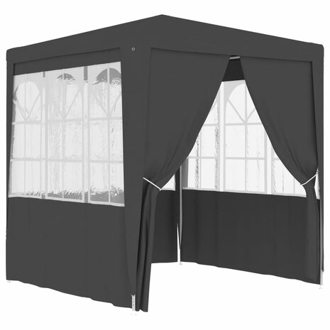 Partytent met wanden professioneel 90 g/m² 2,5x2,5 m antraciet 8719883767765 1