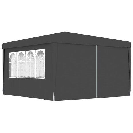 Partytent met zijwanden professioneel 90 g/m² 4x4 m antraciet 8719883767789 1