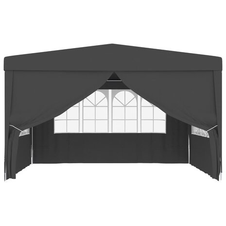 Partytent met zijwanden professioneel 90 g/m² 4x4 m antraciet 8719883767789 3