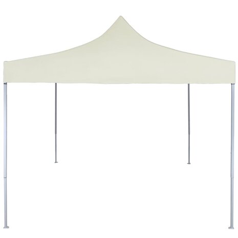 Partytent professioneel inklapbaar 2x2 m staal crème 8719883800325 2