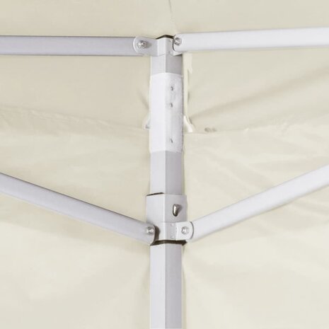 Partytent met 2 zijwanden inklapbaar 2x2 m staal crème 8719883800332 3