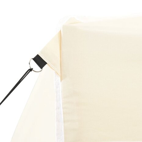 Partytent met 4 zijwanden inklapbaar 2x2 m staal crème 8719883800349 5