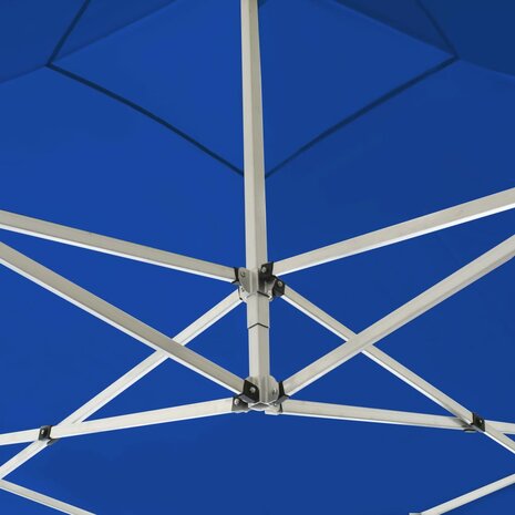 Partytent inklapbaar met wanden 2x2 m aluminium blauw 8719883814247 7