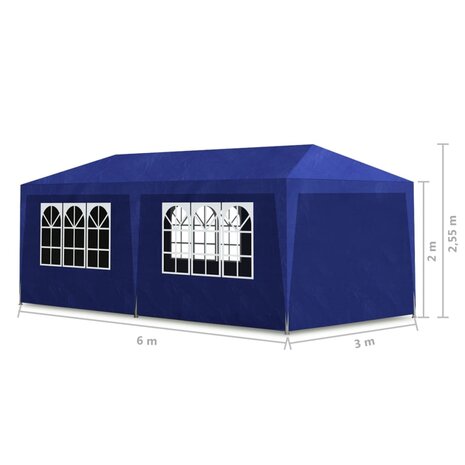Partytent 3x6 m blauw 8718475837459 6