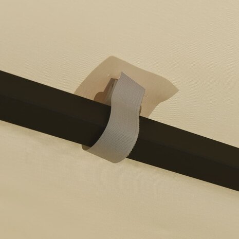 Prieel met LED-lichtslinger 3x4 m crèmekleurig 8720286365854 7