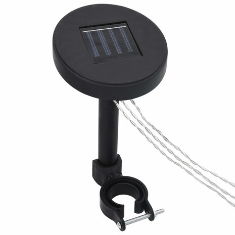 Prieel met LED-lichtslinger 3x4 m stof crèmekleurig 8720286365922 8