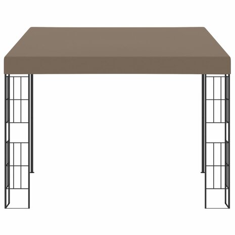 Wandprieel 3x3 m stof taupe 8720286106792 2