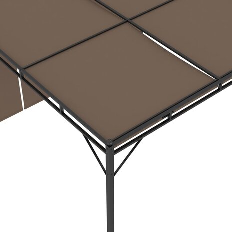 Tuinprieel met zijgordijn 3x3x2,25 m taupe 8720286106822 8