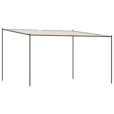 Prieel 4x4 m 180 g/m² stof en staal wit 8720845729035 2