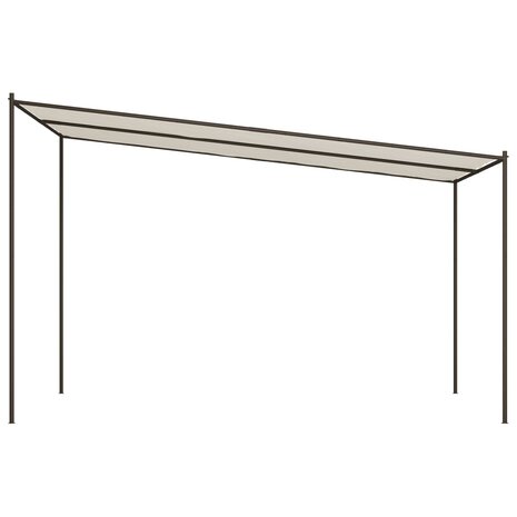 Prieel 4x4 m 180 g/m² stof en staal wit 8720845729035 4