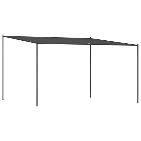 Prieel 4x4 m 180 g/m² stof en staal antracietkleurig 8720845729042 2