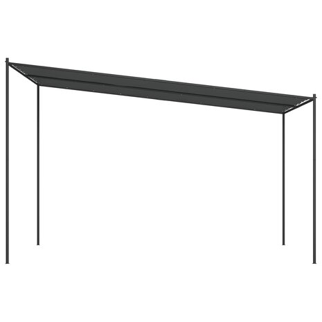 Prieel 4x4 m 180 g/m² stof en staal antracietkleurig 8720845729042 4