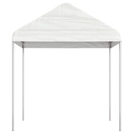 Prieel met dak 2,28x2,23x2,69 m polyetheen wit 8720845734664 2