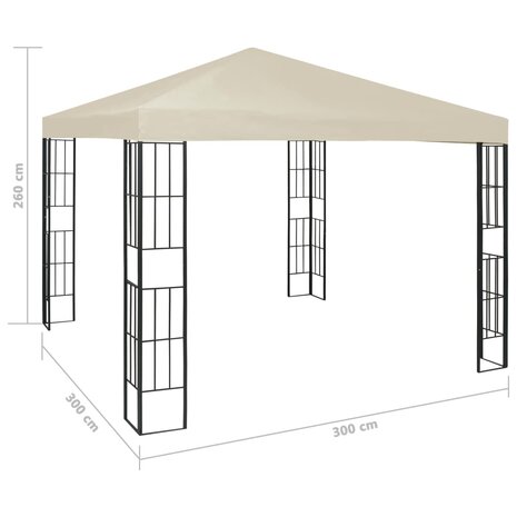 Prieel 3x3 m crème 8719883771052 7