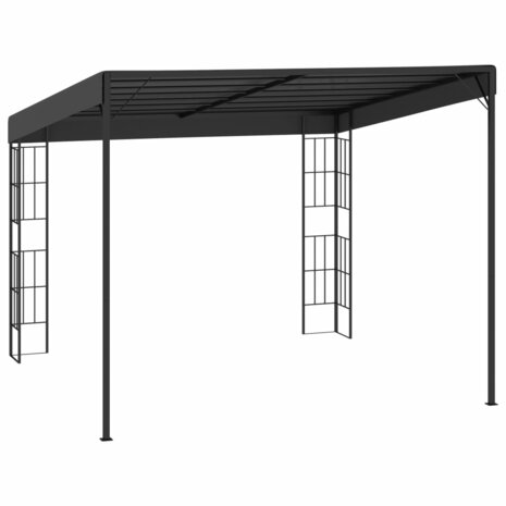 Wandprieel 3x3 m stof antracietkleurig 8719883771144 4