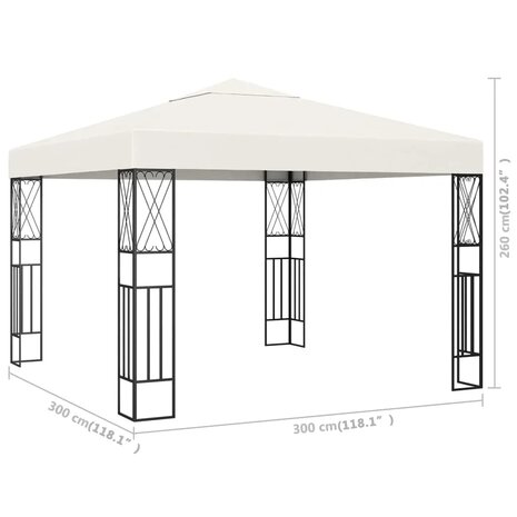 Prieel 3x3 m stof crème 8719883771298 5