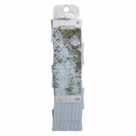 Nature Tuinlatwerk 50x150 cm PVC wit 6040701 8711338407011 3