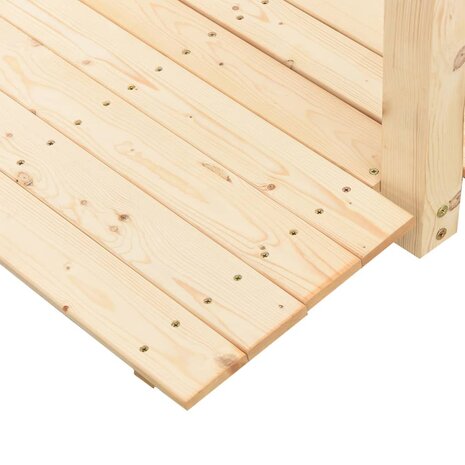 Tuinbrug met kettingrails 150x67x56 cm massief vurenhout 8720845754730 5