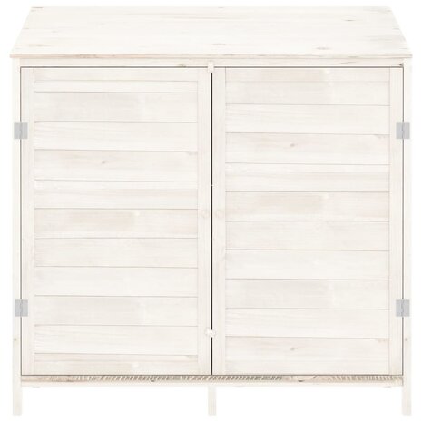 Tuinschuur 102x52x112 cm massief vurenhout wit 8720286996447 3