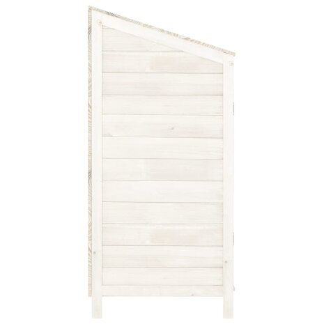 Tuinschuur 102x52x112 cm massief vurenhout wit 8720286996447 5