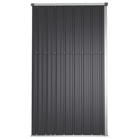 Tuinschuur 225x89x161 cm gegalvaniseerd staal antracietkleurig 8720286512906 5