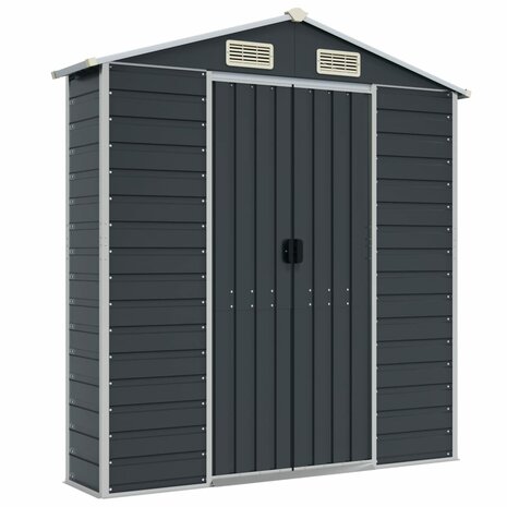 Tuinschuur 191x130x198 cm gegalvaniseerd staal antracietkleurig 8720845894542 8