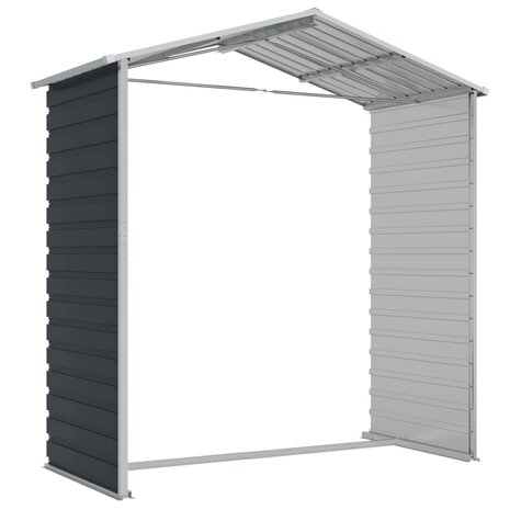 Tuinschuur 191x130x198 cm gegalvaniseerd staal antracietkleurig 8720845894542 9