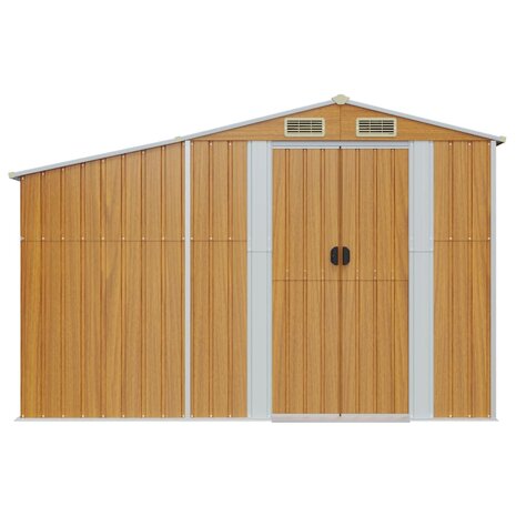 Tuinschuur 277x93x179 cm gegalvaniseerd staal bruin 8720845896805 3