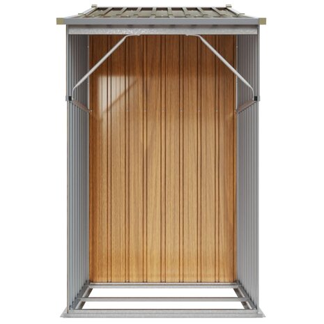 Tuinschuur 277x93x179 cm gegalvaniseerd staal bruin 8720845896805 5