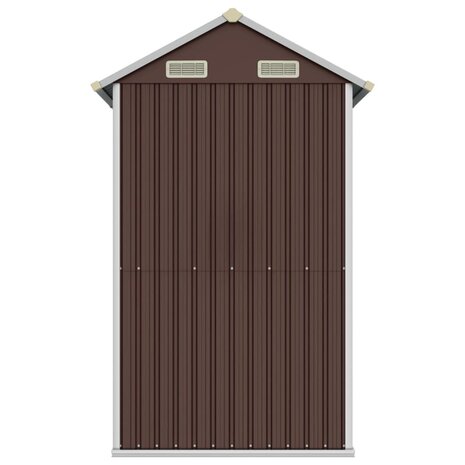 Tuinschuur 192x152,5x237 cm gegalvaniseerd staal bruin 8720845888916 5