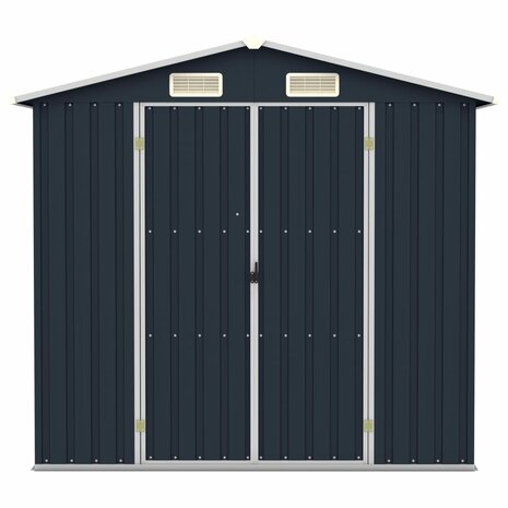 Tuinschuur 205x129x183 cm gegalvaniseerd staal antraciet 8719883811499 3