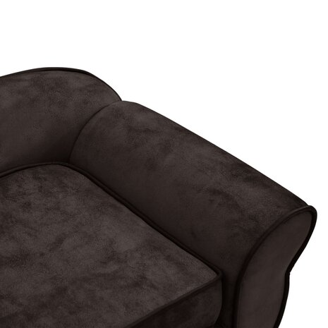 Hondenbank 72x45x30 cm pluche bruin 6