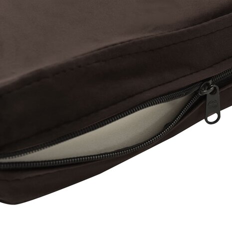Hondenbank 72x45x30 cm pluche bruin 8