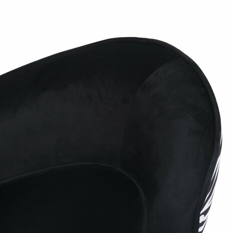 Hondenbank 68x38x38 cm pluche zwart 8