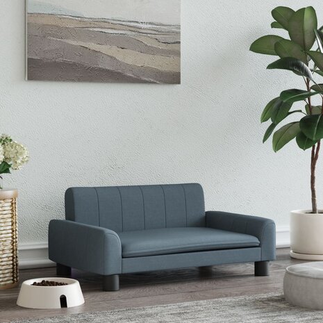 Hondenmand 70x45x30 cm stof donkergrijs 1