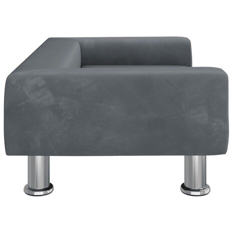 Hondenmand 70x45x26,5 cm fluweel donkergrijs 4