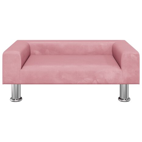 Hondenmand 70x45x26,5 cm fluweel roze 3