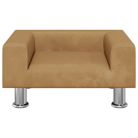 Hondenmand 50x40x26,5 cm fluweel bruin 3