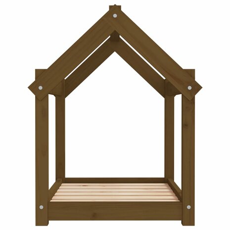 Hondenmand 71x55x70 cm massief grenenhout honingbruin 6