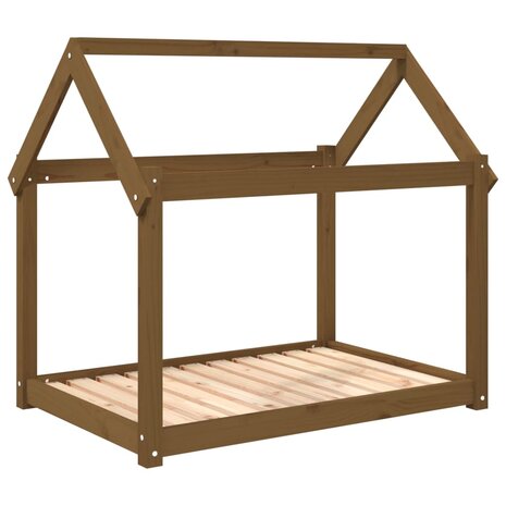 Hondenmand 101x70x90 cm massief grenenhout honingbruin 2