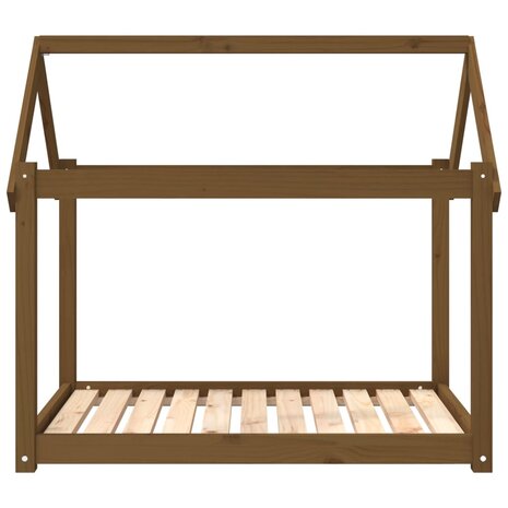 Hondenmand 101x70x90 cm massief grenenhout honingbruin 5