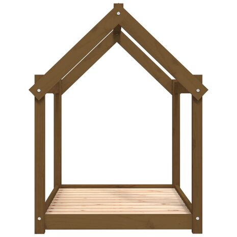 Hondenmand 101x70x90 cm massief grenenhout honingbruin 6